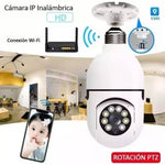 Camara Robotica Wifi Ip Bombillo Full Hd