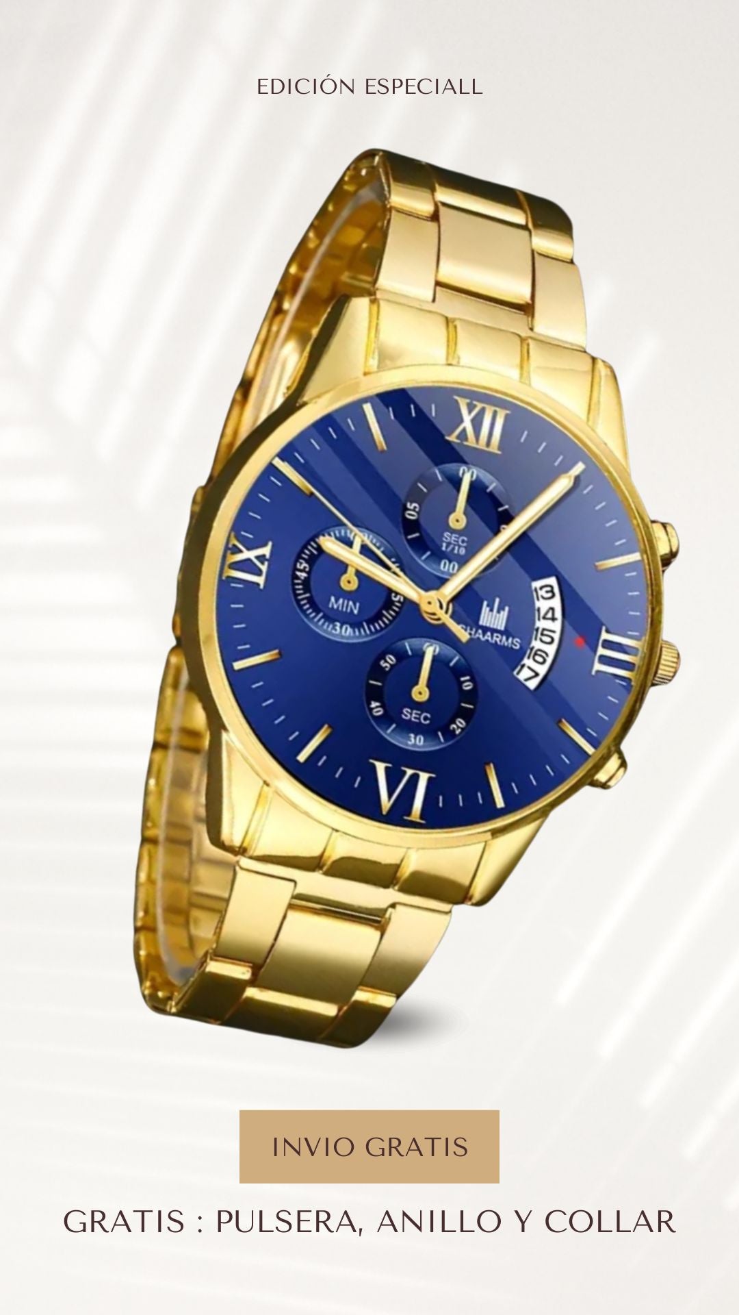 Combo Reloj +pulsera + anillo y collar